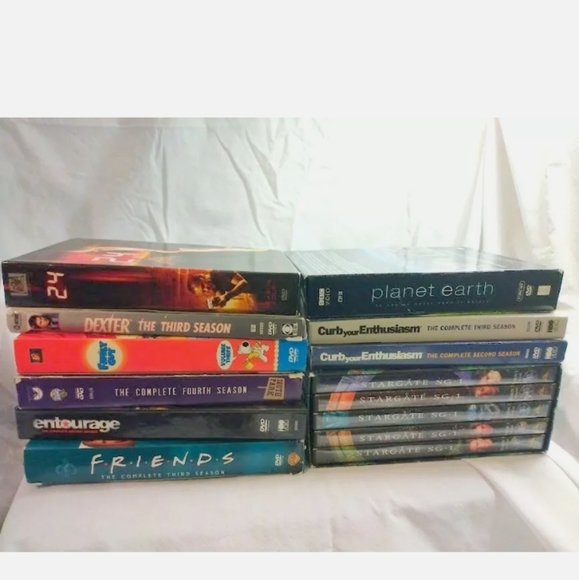 Other - Lot of 10 TV Series DVD Seasons Bundle • Stargate • Dexter • 24 • Friends